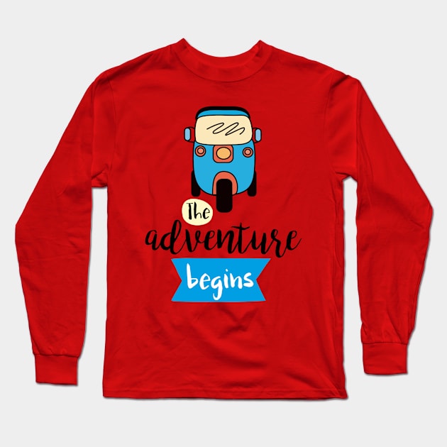 The adventure begins Long Sleeve T-Shirt by naum